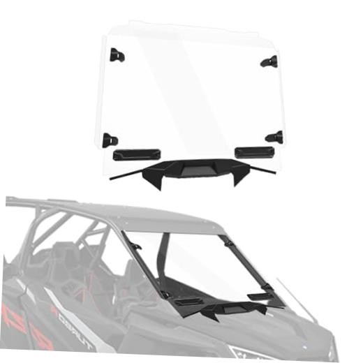 Full Windshield for RZR PRO, Clear Hard Coated Polycarbonate Vented Windscreen