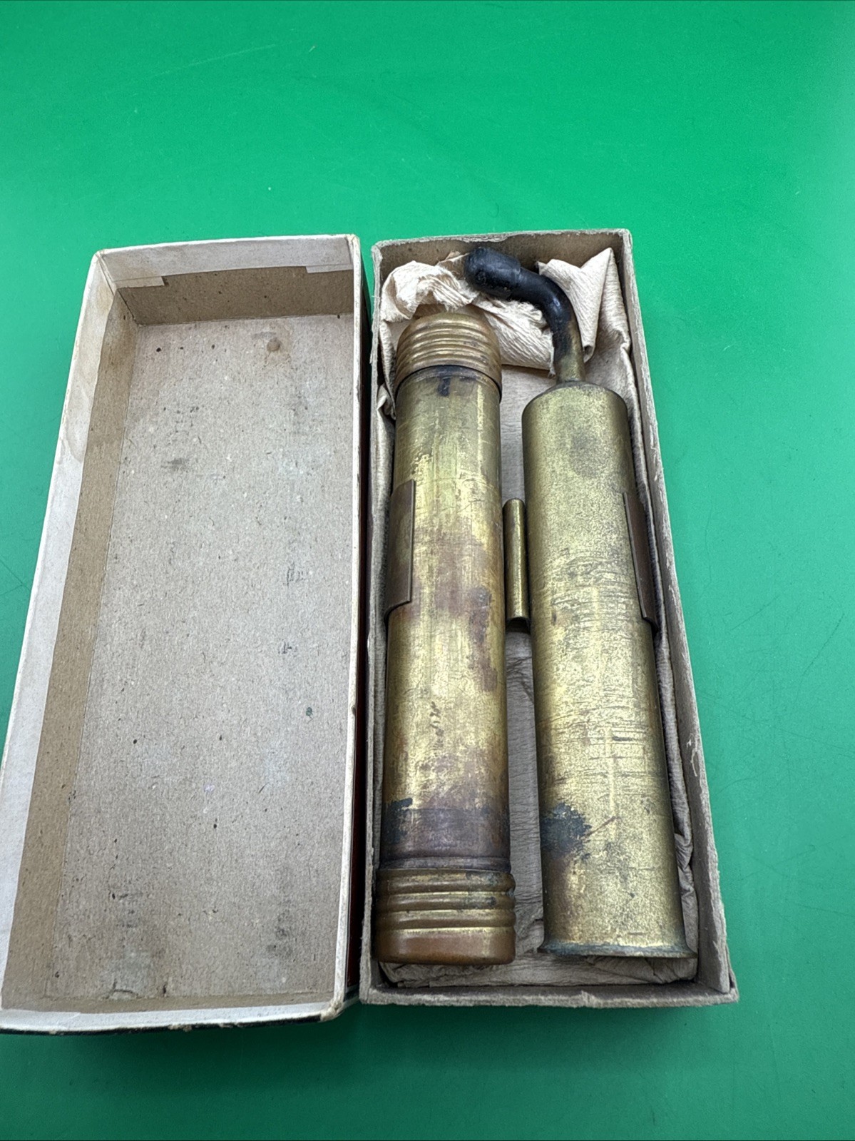 Vintage Lenk Automatic Alcohol Blow Torch Original Box