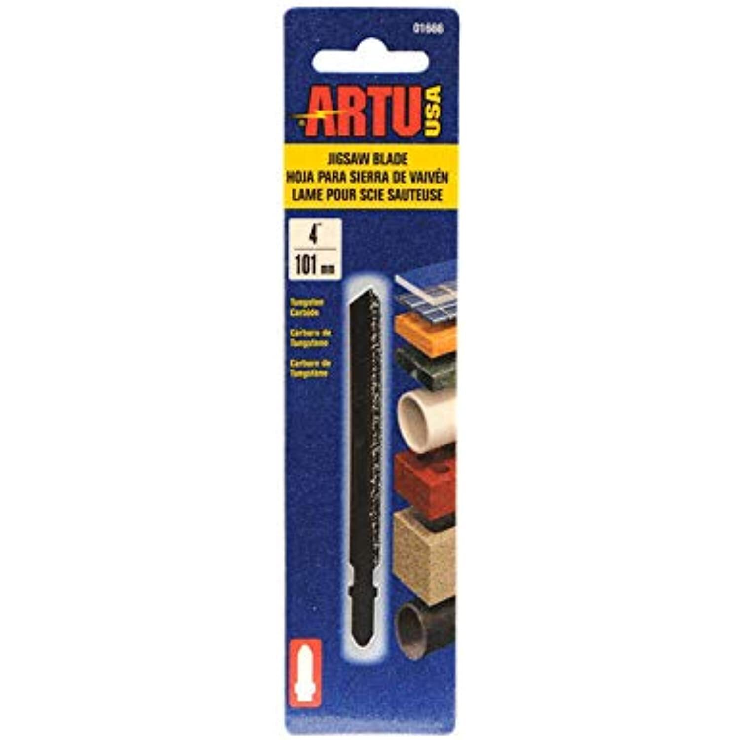 ARTU 4 in. Tungsten Carbide T-Shank Jig Saw Blade Assorted TPI 1 pk