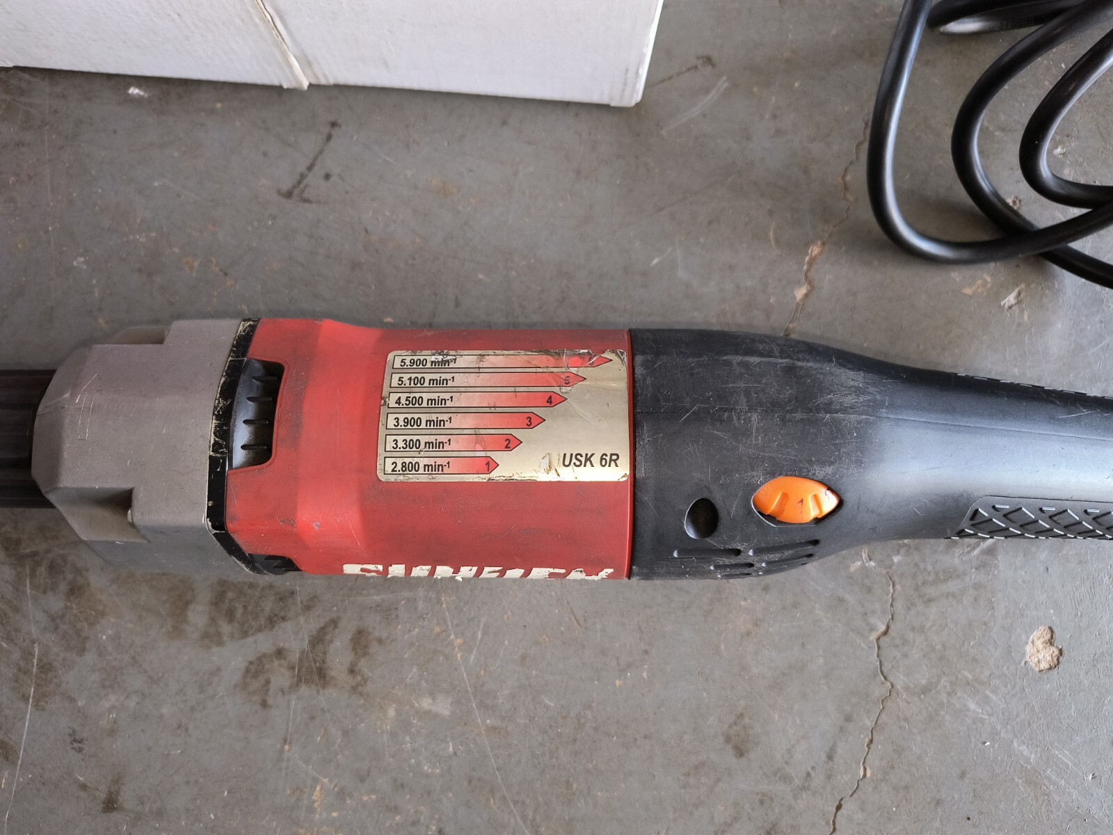 Suhner Electric Variable Speed Straight Grinder Polisher USK 6R & 4 - Flap Drums