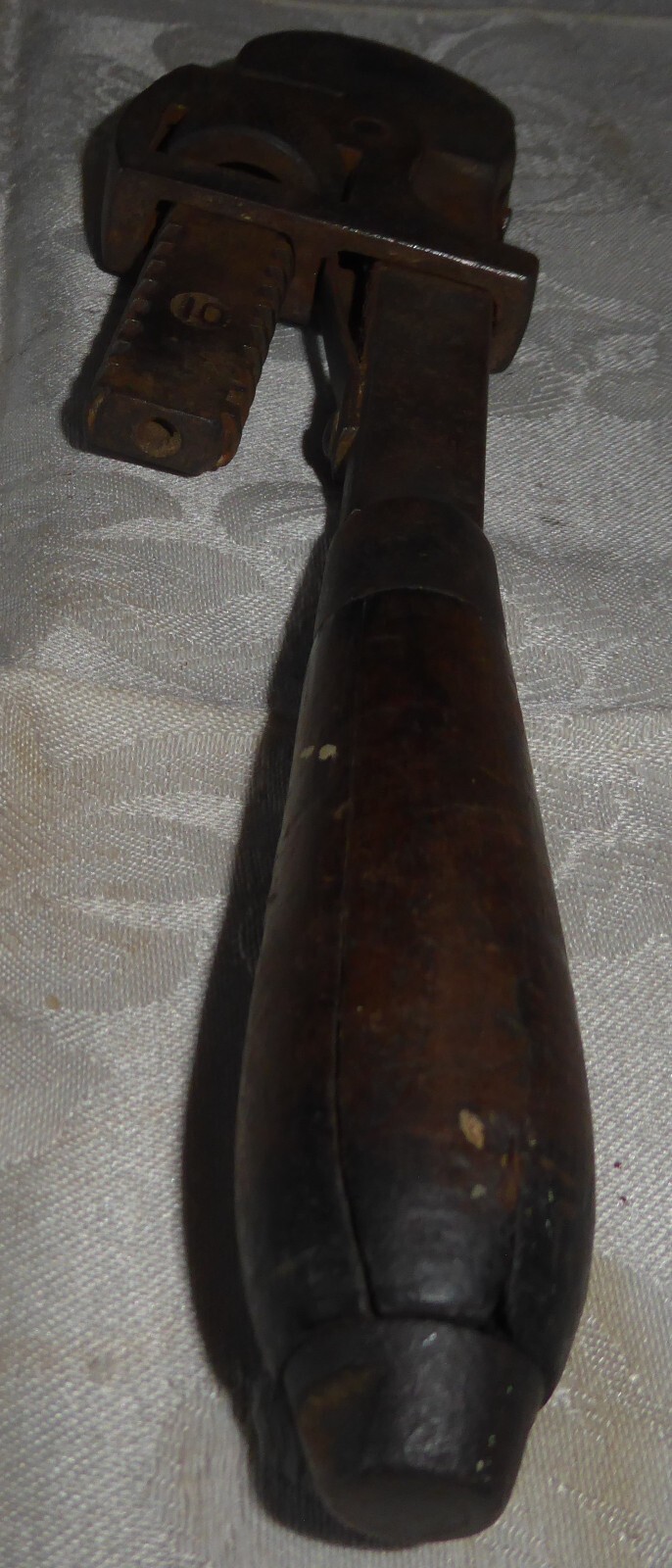 Vintage Wood Handle Pipe Wrench