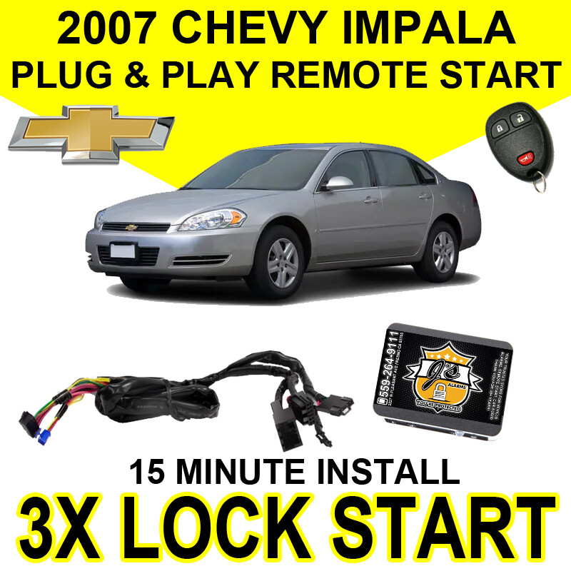 2007 CHEVY IMPALA V6 PLUG & PLAY REMOTE START SYSTEM EASY INSTALL CHEVROLET GM