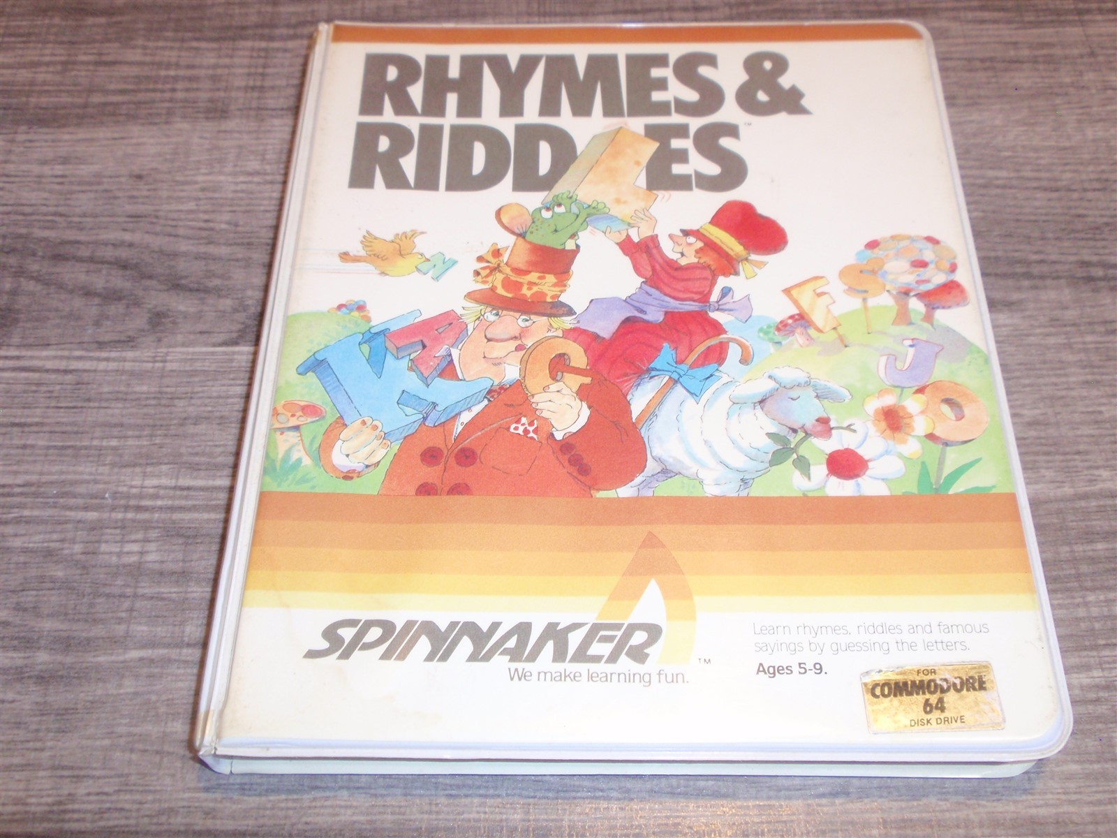 Rhymes & Riddles 1982 Spinnaker Game In Box 5.25" Floppy Disk for Commodore 64