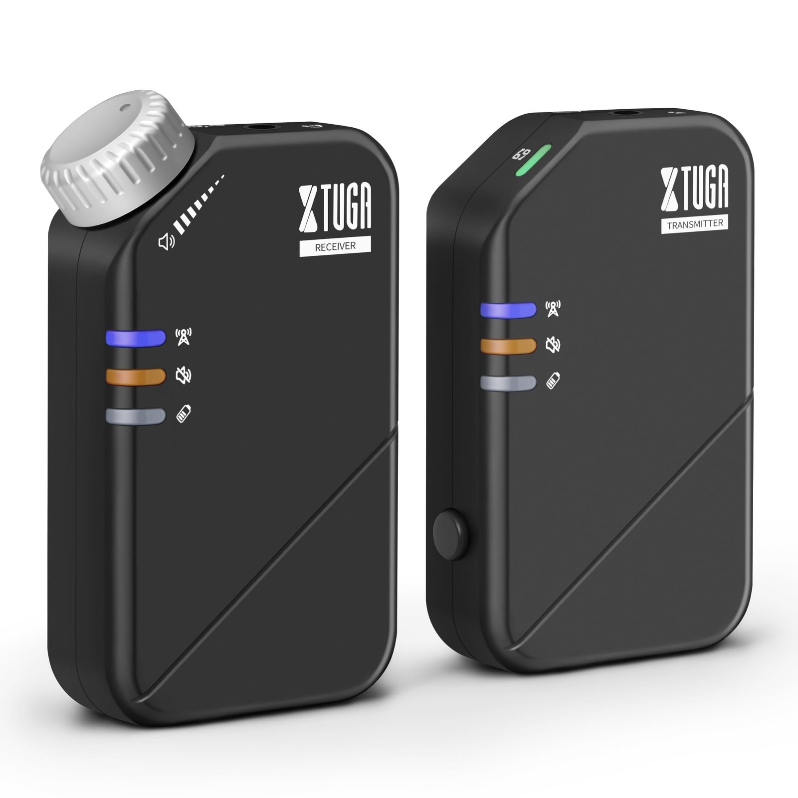 XTUGA Wireless in Ear Monitor System, 2.4G Stereo Wireless IEM System with Lo...