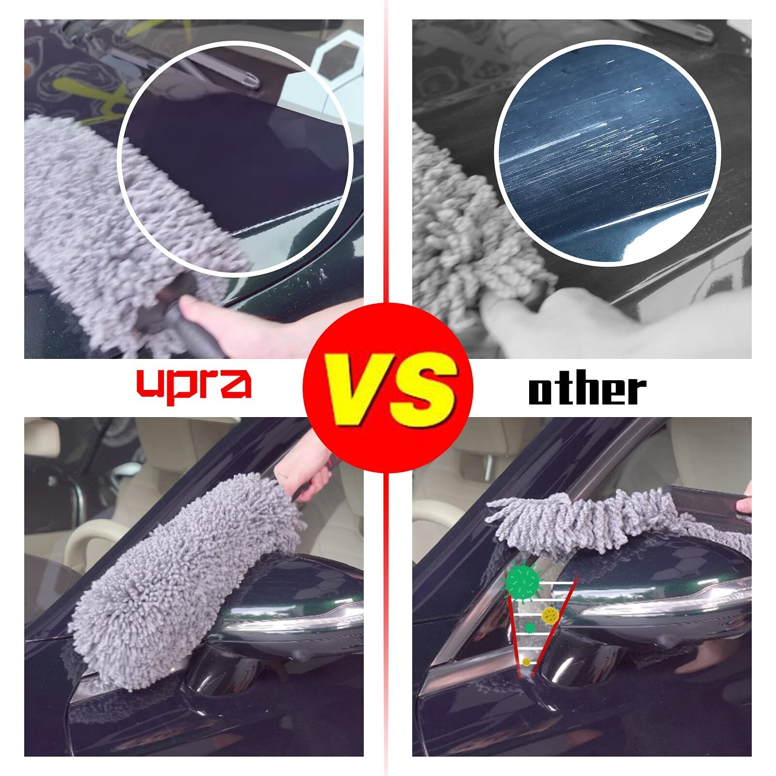 Ultimate Car Duster Kit，Best Microfiber Multipurpose Duster,Interior &Ext