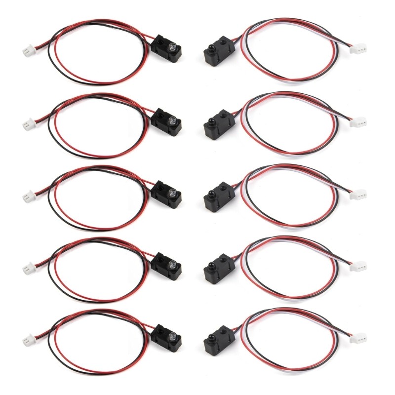 10pcs Opticals Beam Sensors High Speeds Detection For Industrial Use