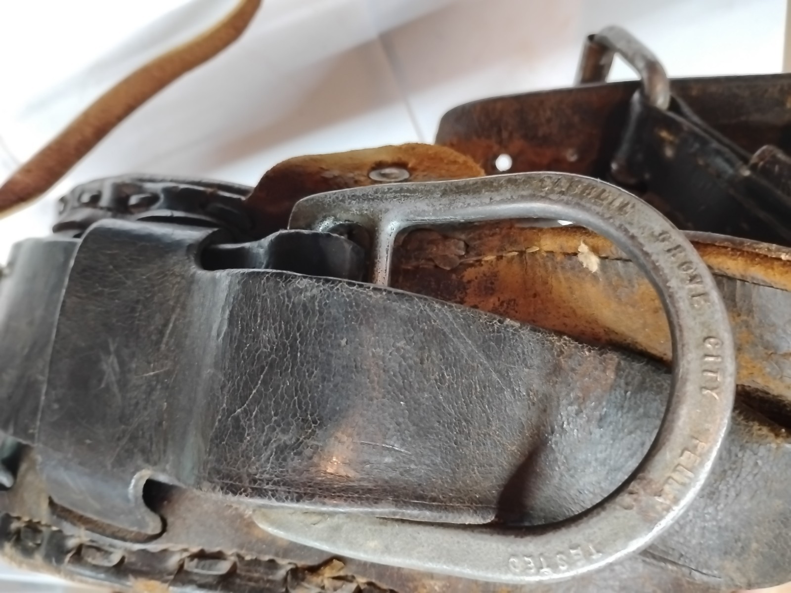 Vintage Bashlin -Lineman Climbing Gear -Tool Pouch -Hoops - Open Pouch