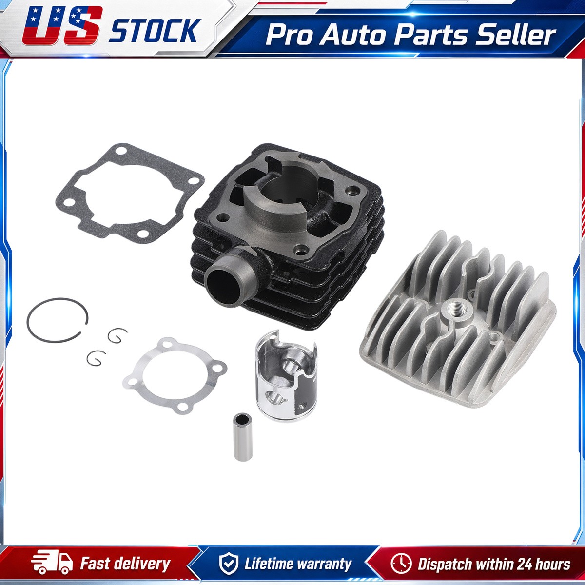 Top End Rebuild Kit For KTM 50 SX Mini Adventure Air Cooled Cylinder Barrel Set