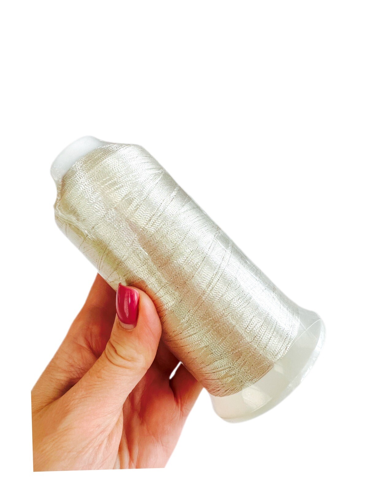 NEW 5000 YARDS SPOOL SILVER METALLIC THREAD YARN JAPAN