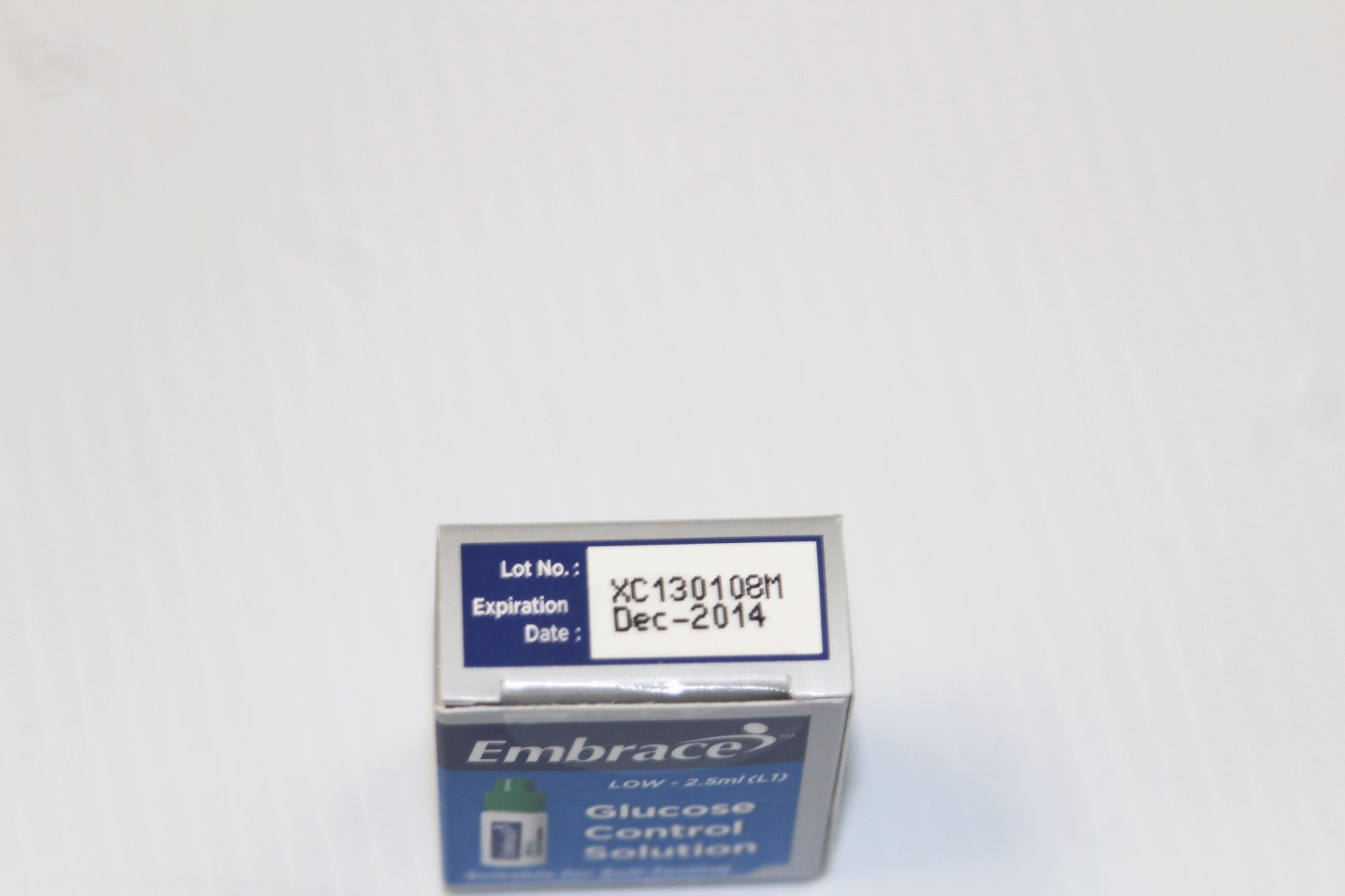 Embrace (Blood Glucose Control Solution) Diabetic Testing - 2.5ml New in Package