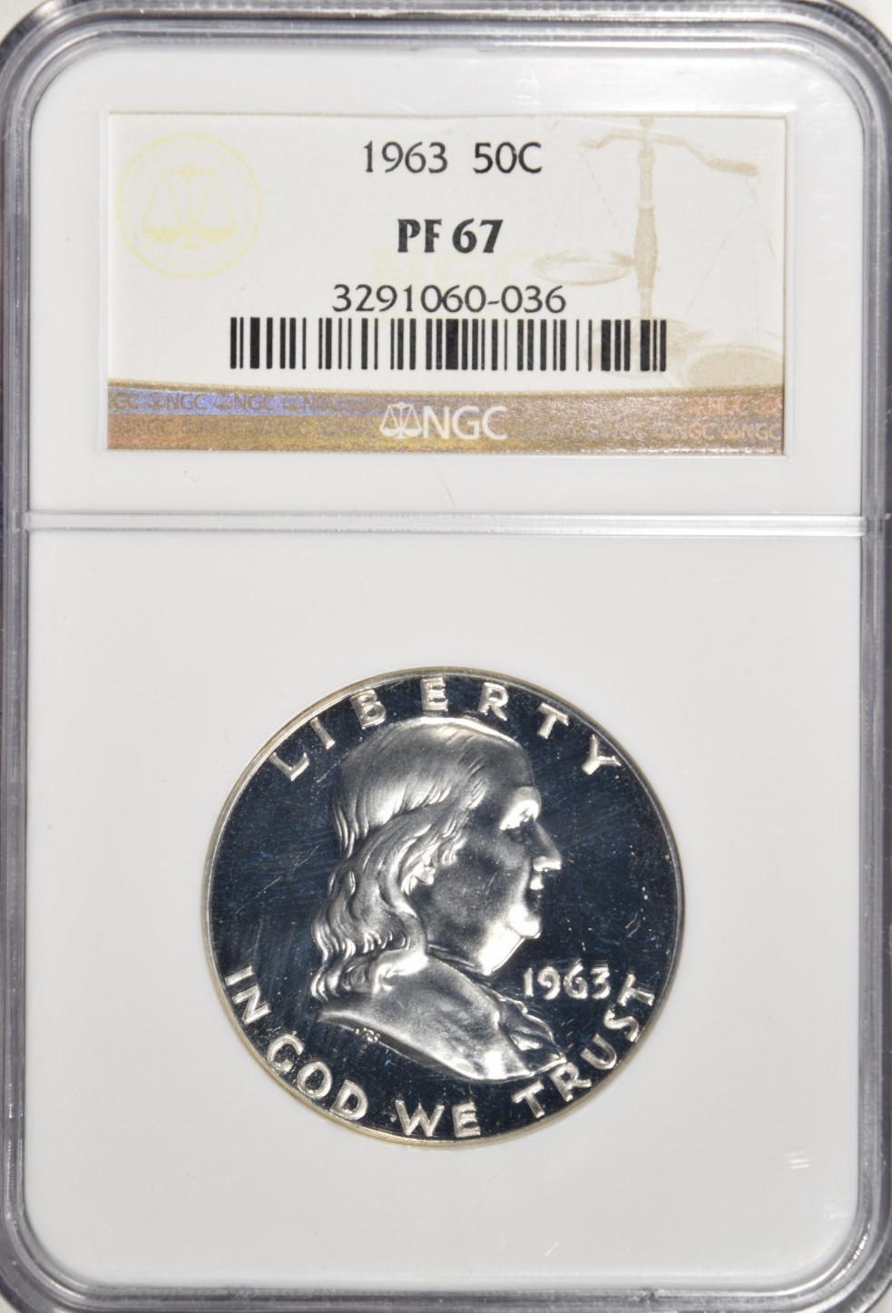 1963 PROOF FRANKLIN HALF DOLLAR ~ NGC PF67 ~ PRICED RIGHT!
