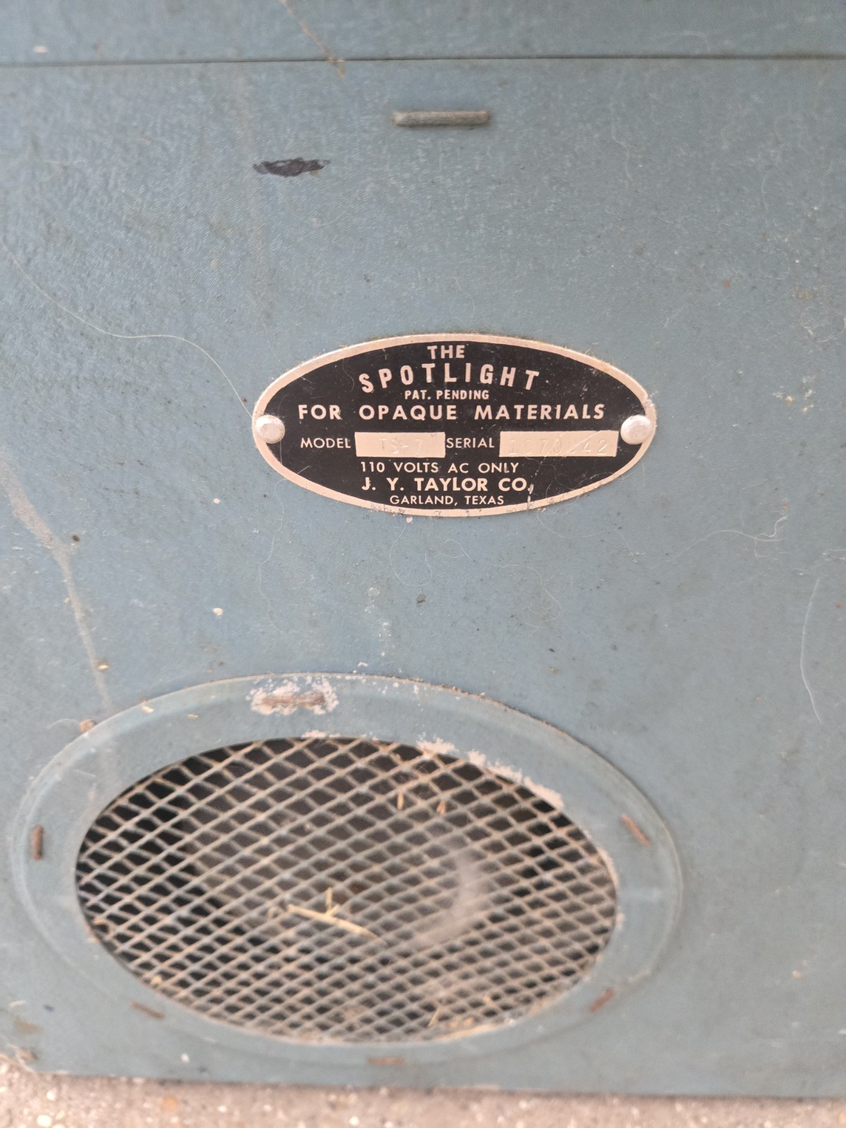 Vintage J.Y. Taylor TS7 Spotlight Opaque Projector