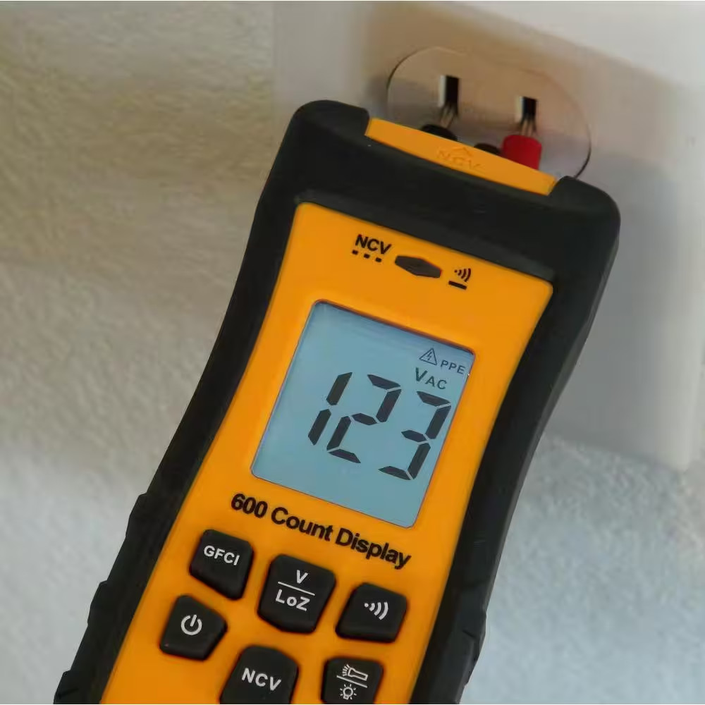 Voltage and Continuity Tester, GFCI, and Flashlight