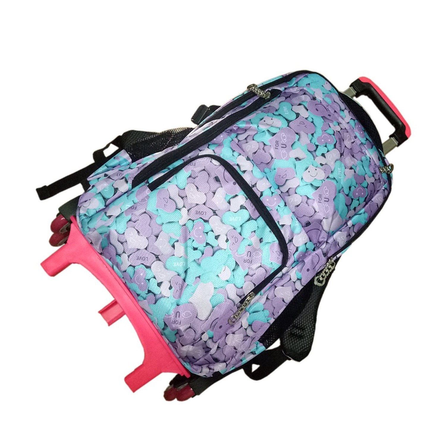 YUB Rolling Backpack On Wheels High-Capacity School Bag Backpacks for Student...