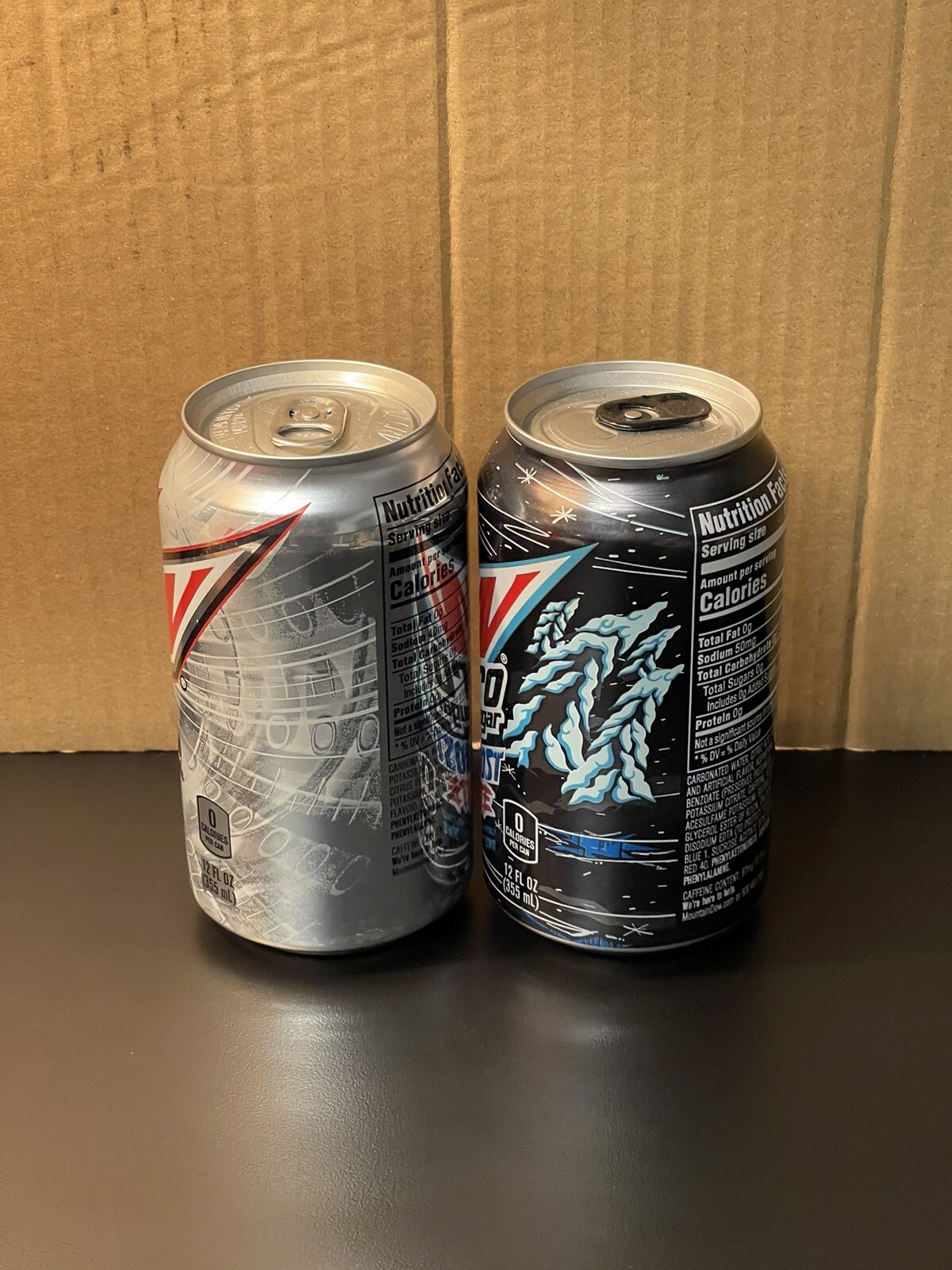 Mountain Dew Frostbite Zero Sugar & Diet Code Red FULL 12oz Cans
