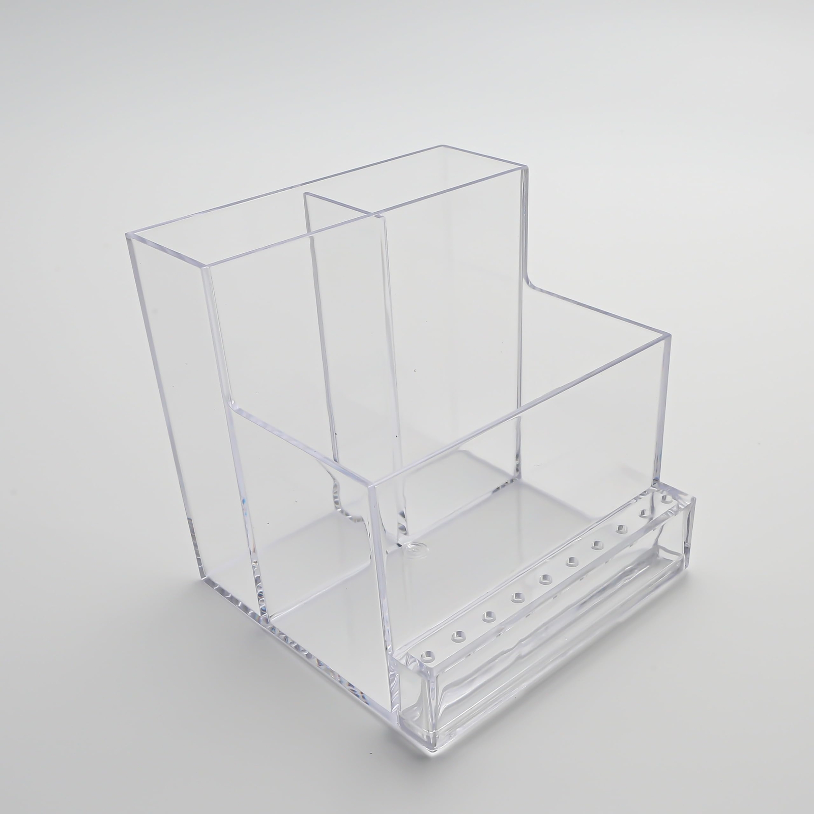 10 Holes Nail Drill Machine and Bits Storage Box Nail Drill Organizer Box