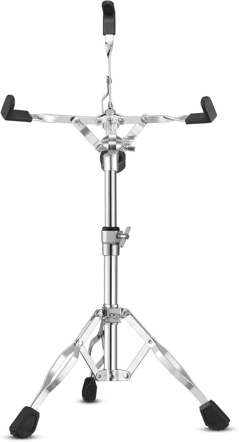 Snare Drum Stand Double Braced Adjustable Snare Stand Fits 10''-14'' Dia Drums,H