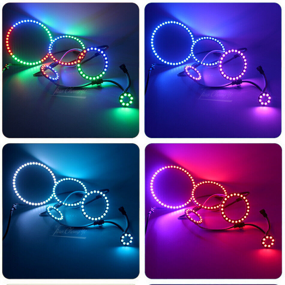 WS2812B 8/16/24/35/45 Leds RGB Pixel Ring Modules USB 14key RF Controller Kit