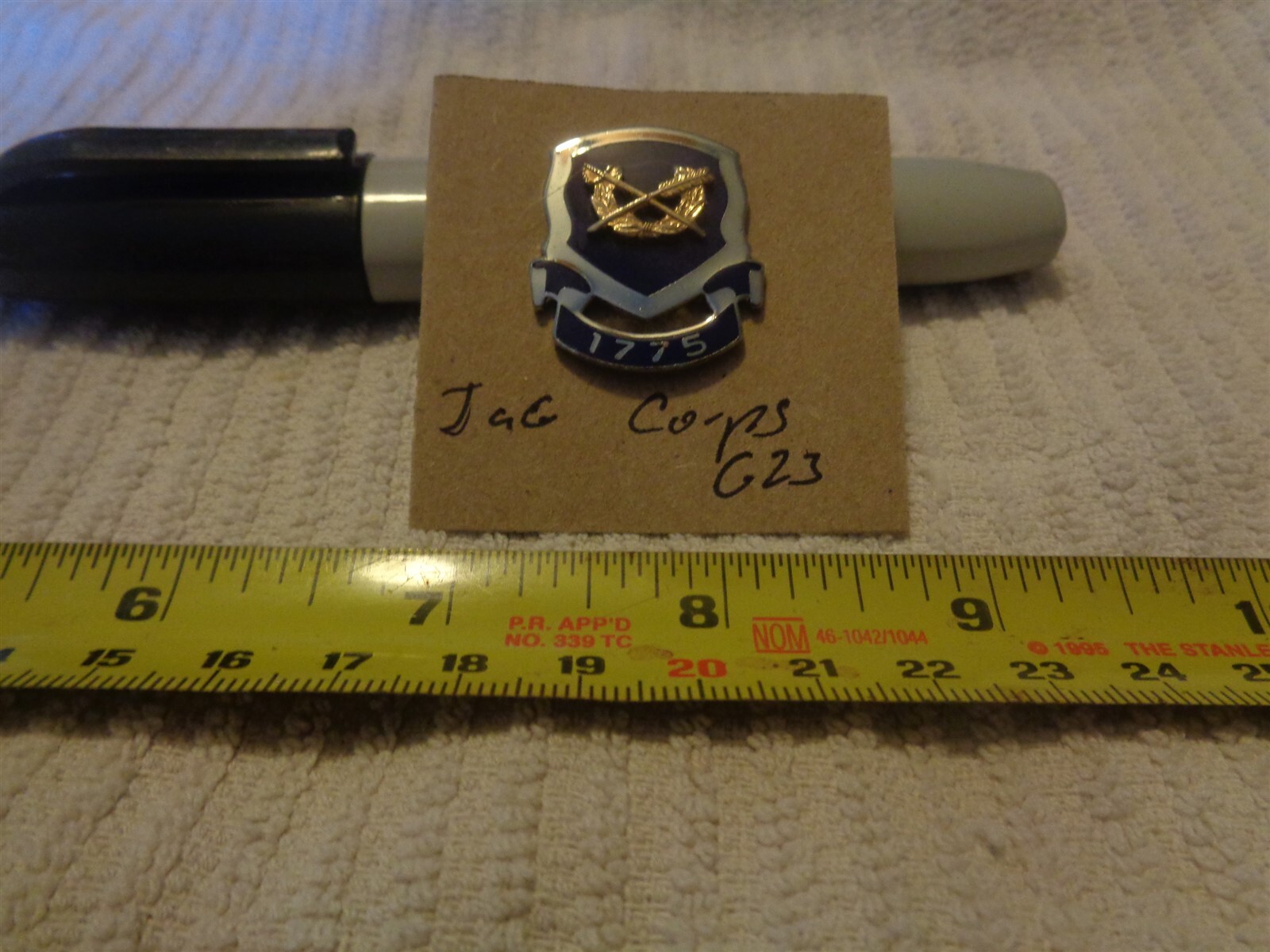 Judge Advocate General Corps G23 Unit Crest, DI, DUI (DRAW#CL)