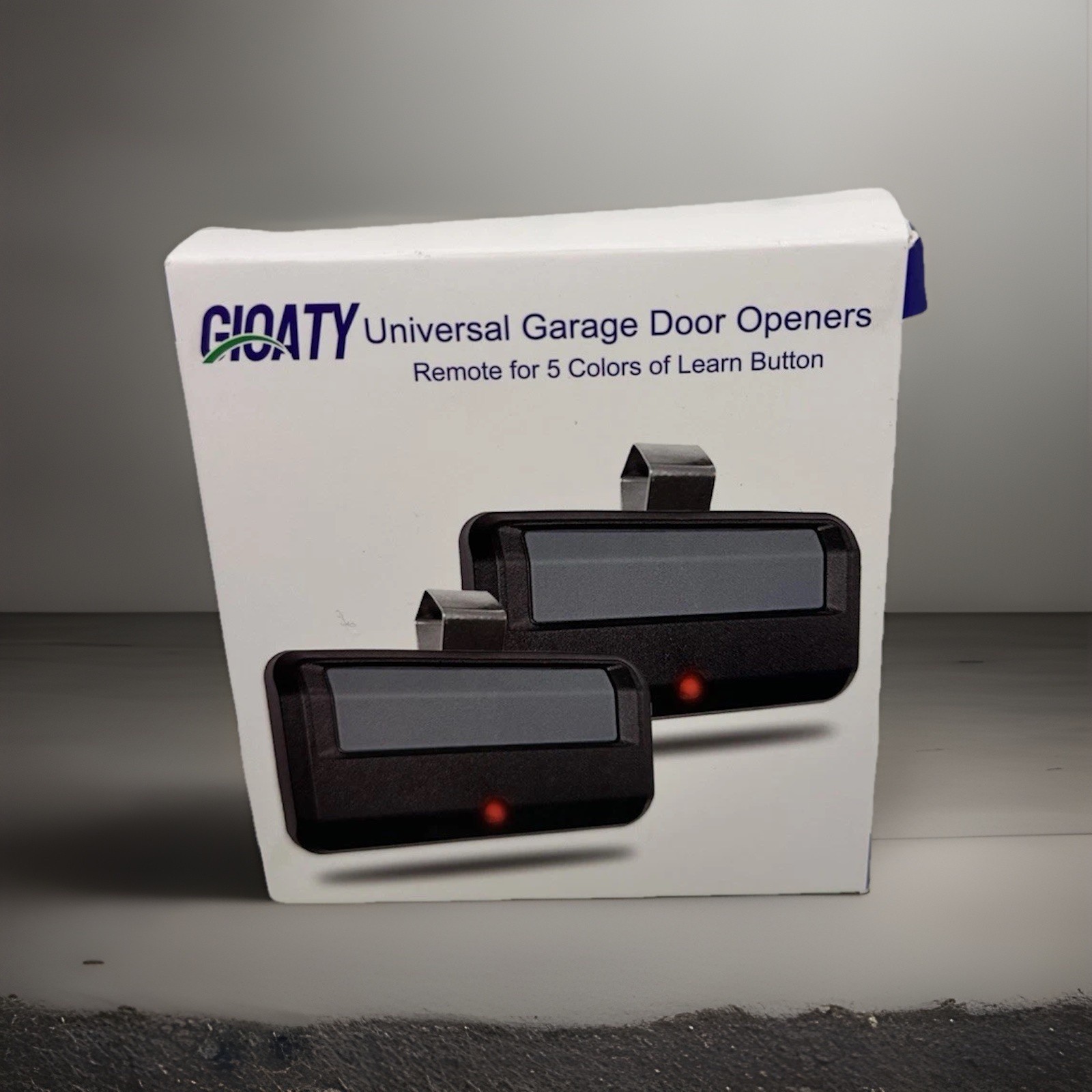 GIOATY Universal Garage Door Opener Remote 5 Colors Of Learn Button FT (2) New