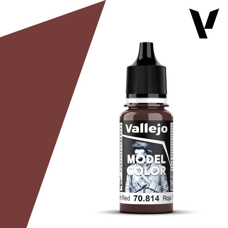 Vallejo Burnt Red Model Color 17ml Acrylic Paint 70.814