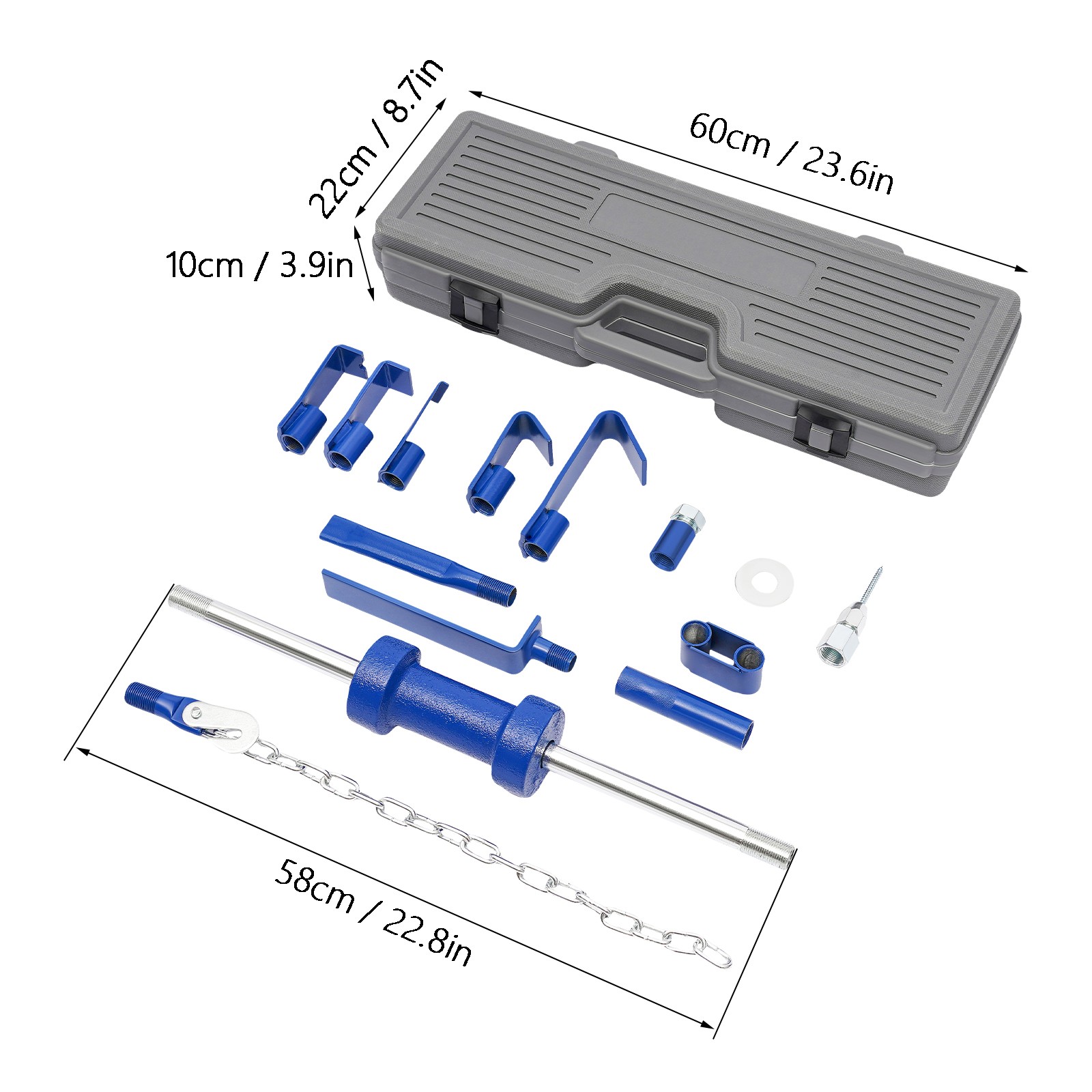 New Dent Puller Automotive Hammer Puller Frame Set Slide Hammer Dent Puller Set