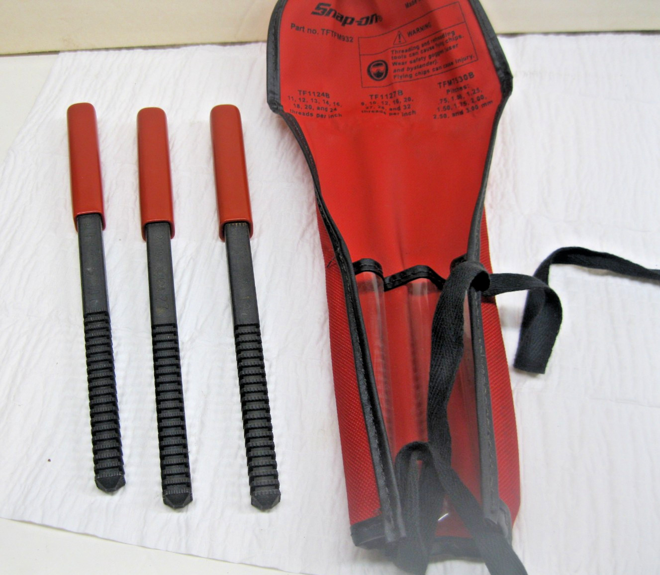 Snap-On Tools Metric SAE Thread Restoration File Set TFTFM932