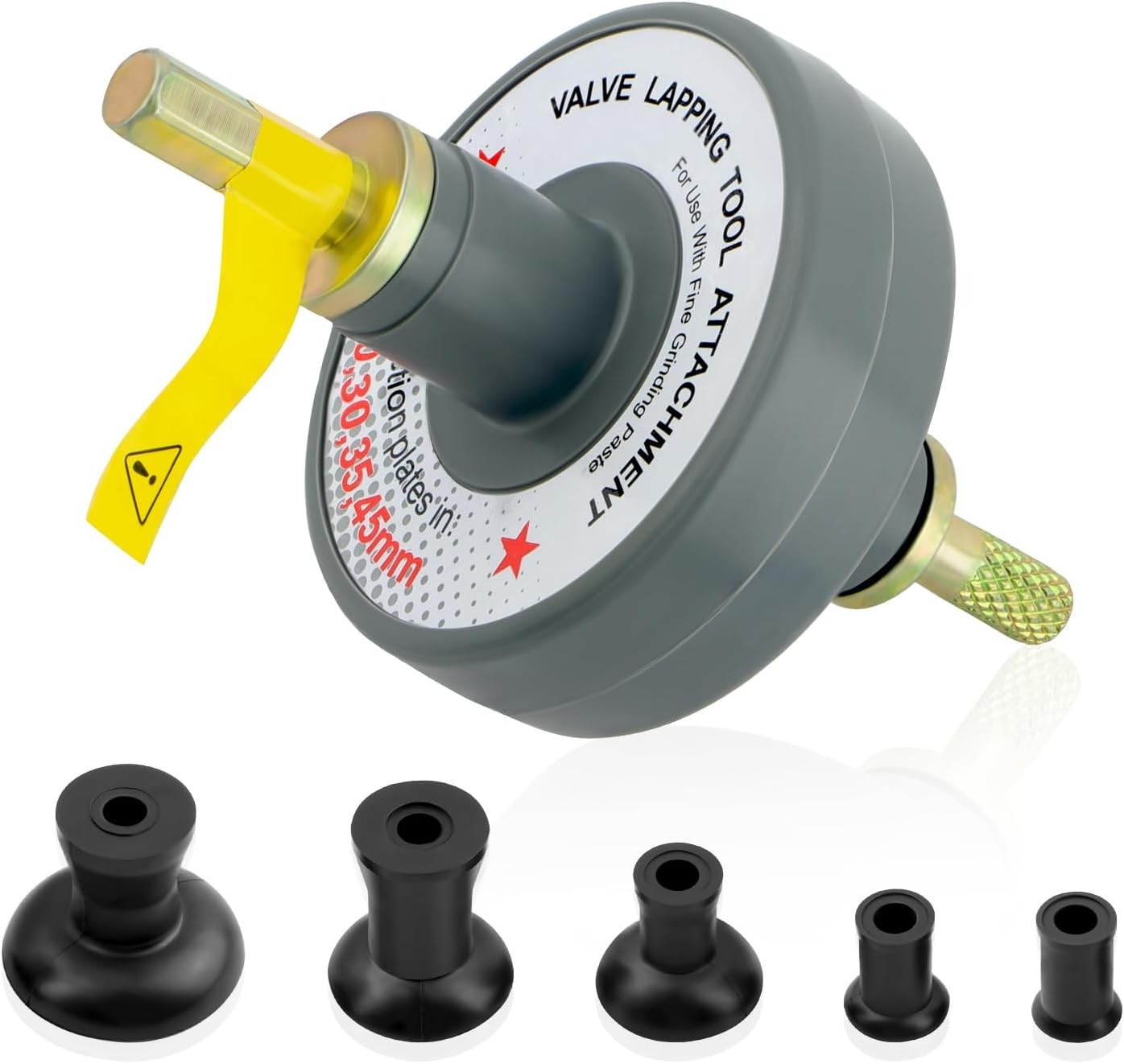 Valve Lapping Tool Kit with 5 Suction Cup Adapters,Durable Kit...