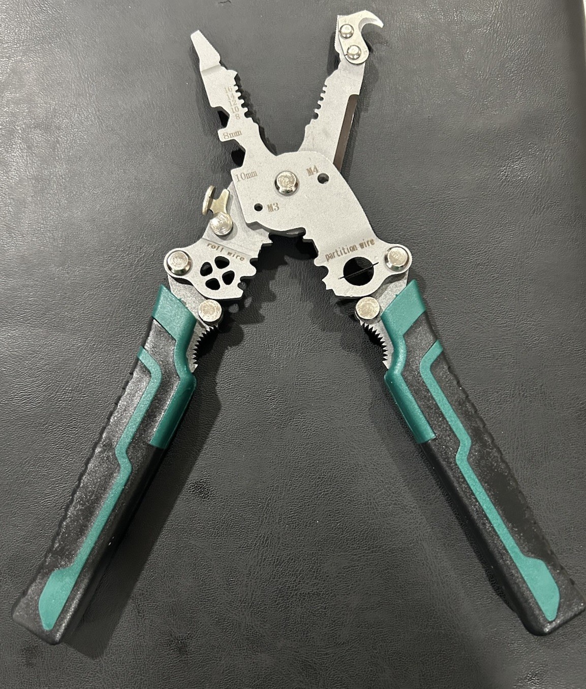 Wire Crimping Pliers Electrical Wire Stripper With Adjustable Jaws Cutting New