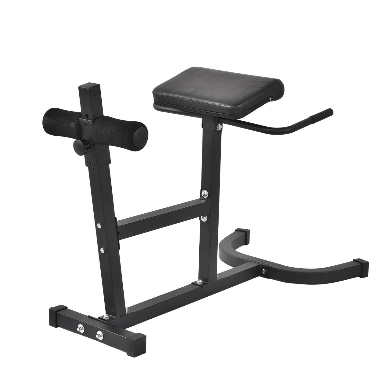 Roman Chair Back Extension Machine, Hyperextension Bench w/ Angle Height Adjust