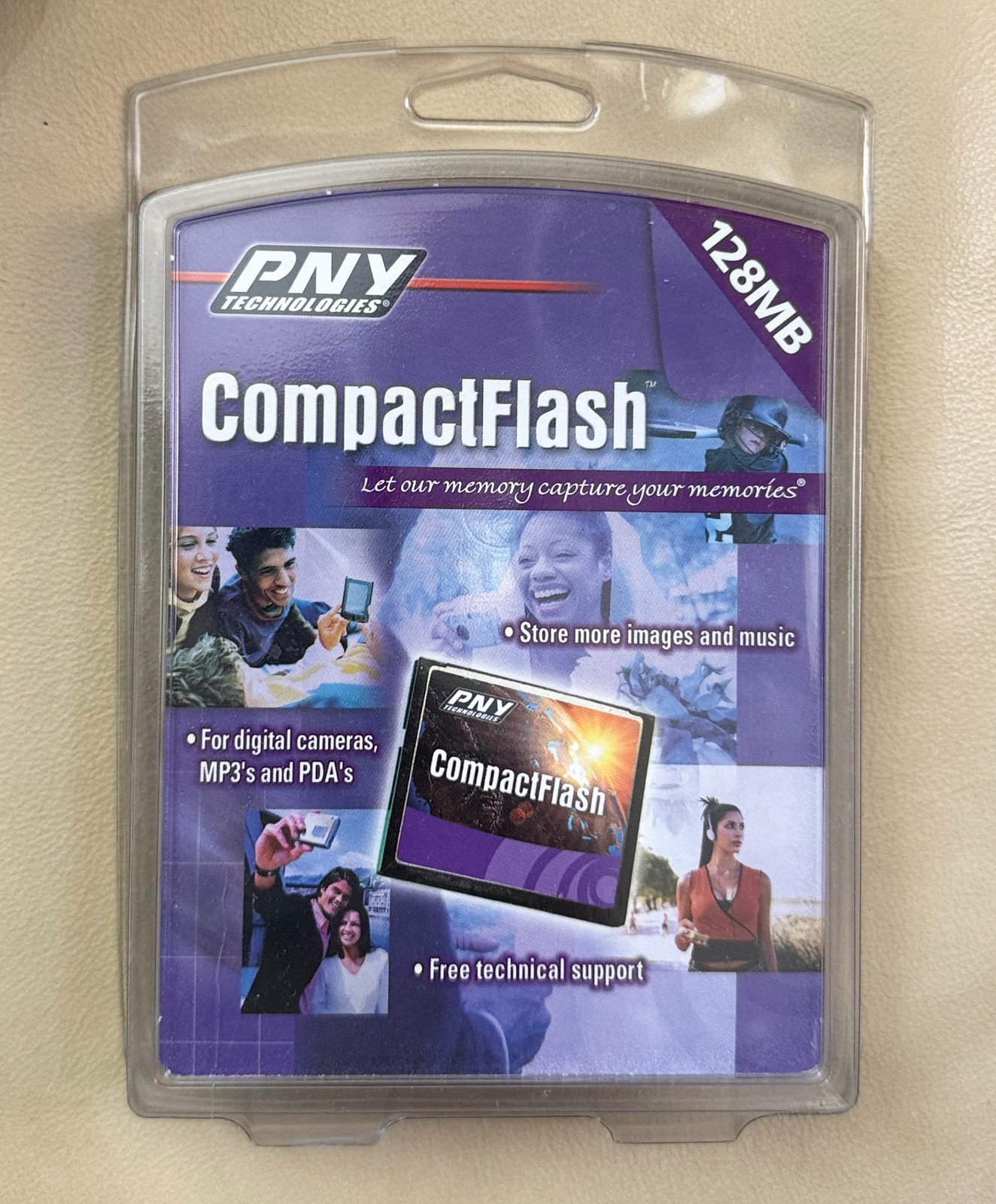 PNY Technologies 128MB Compact Flash Memory Card For Camera NEW IN BOX photos
