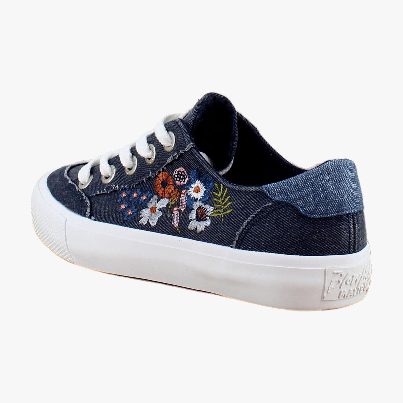 Blowfish Vivid 3 Womens Fashion Sneakers Navy Floral Canvas