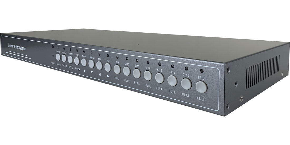 New 16-Channel Video Multiplexer Split Screen With Audio Inputs