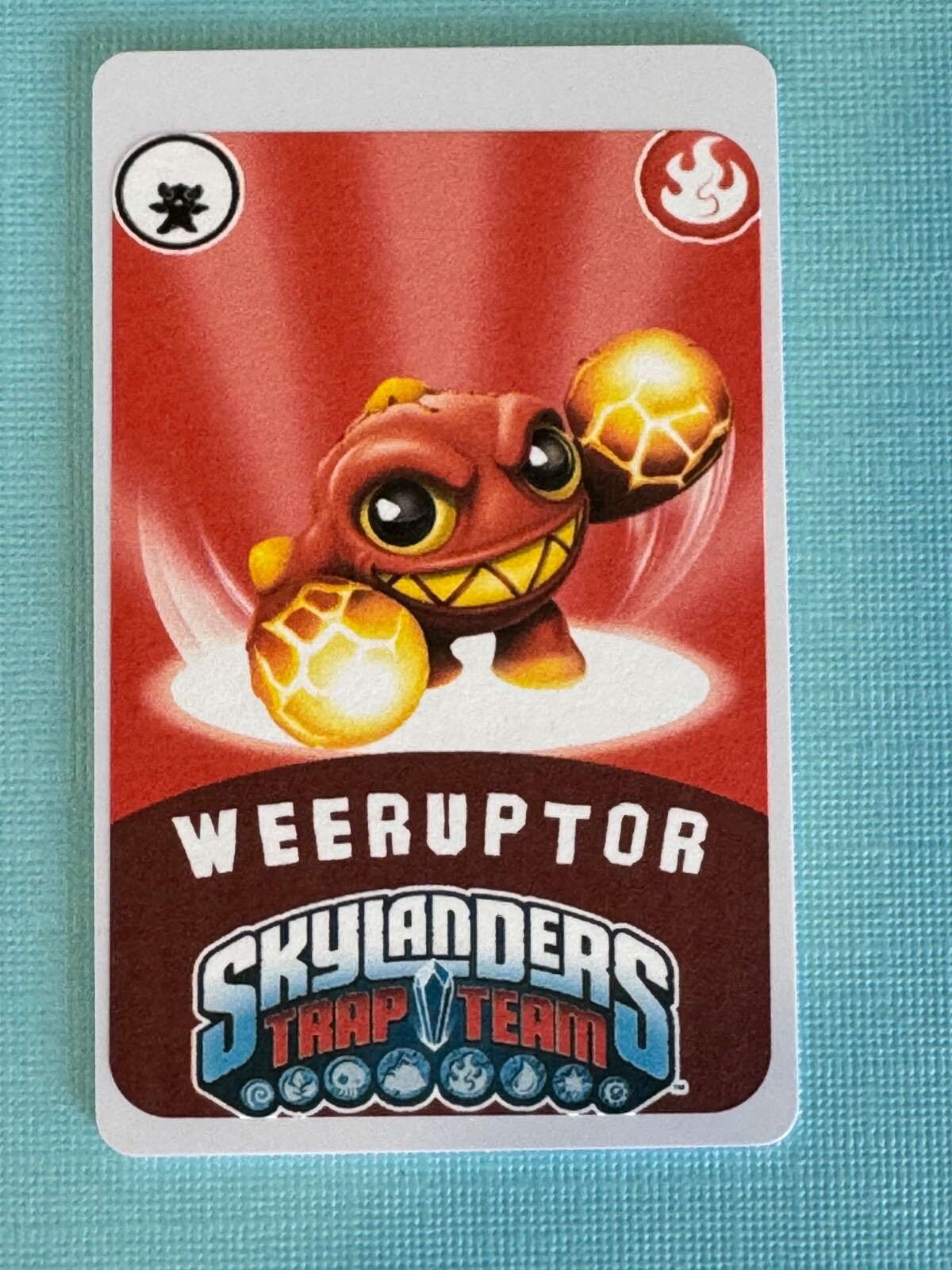 Skylanders Trap Team Weeruptor NFC Card