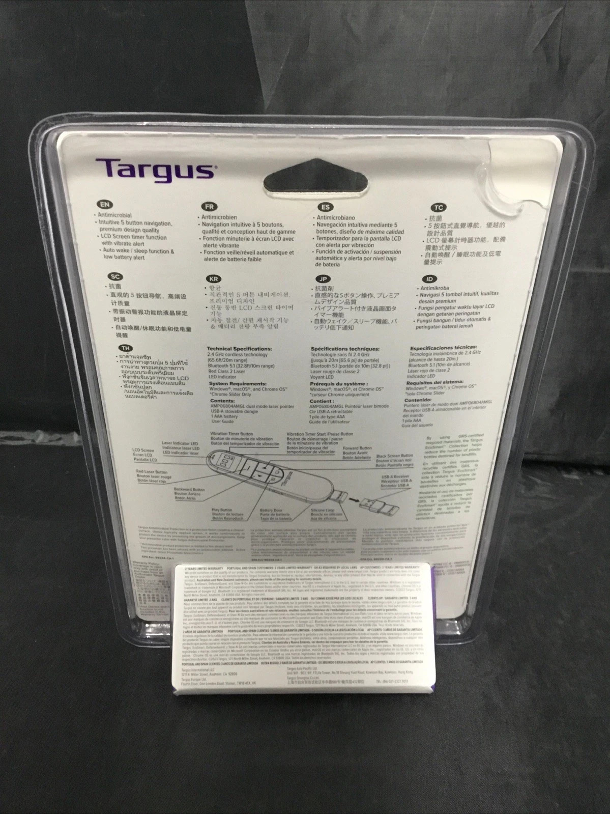 TARGUS Control Max Professional Presenter Brand New - Laser Presenter