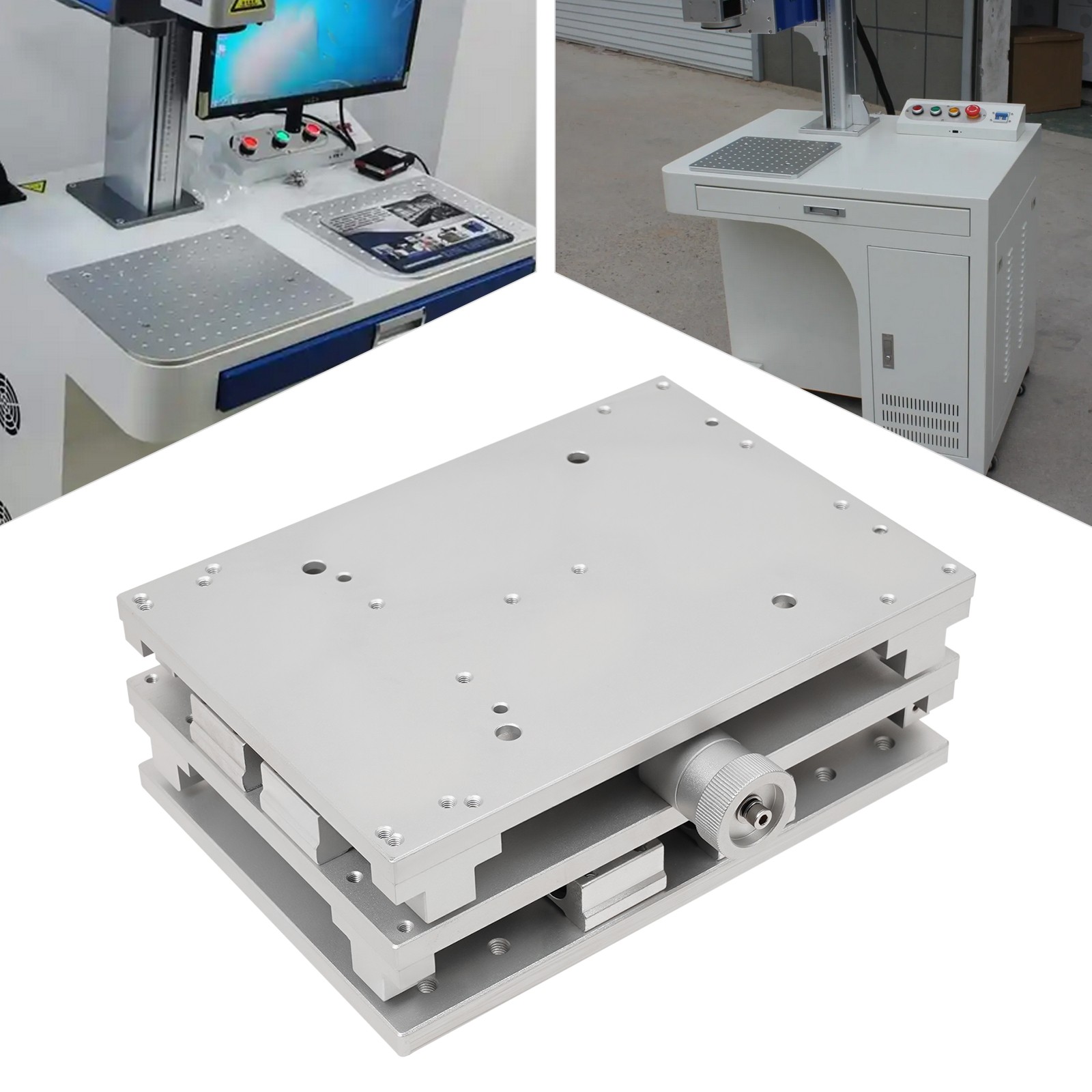 XY Axis 2 Axis Positioning Work Table Laser Marking Machine Adjustable Workbench