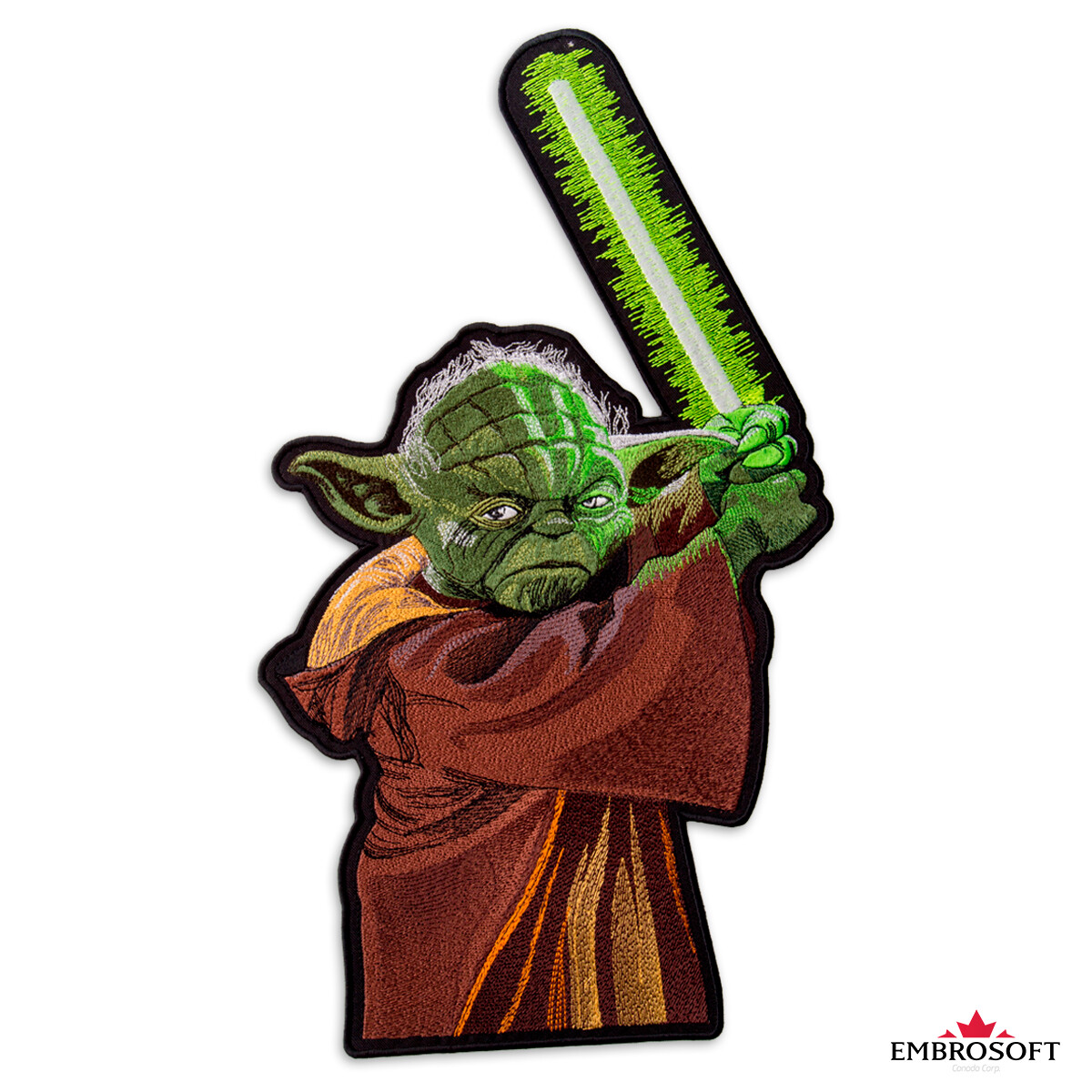 Large Patch Master Yoda with Sword STAR WARS Embroidered for Back Iron On