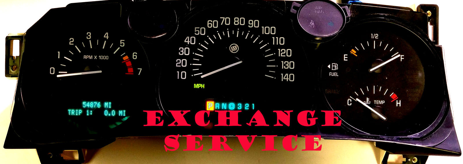 2000 2001 BUICK LESABRE INST CLUSTER FULL REPAIR, PLUS PROGRAMMED TO YOUR VIN#