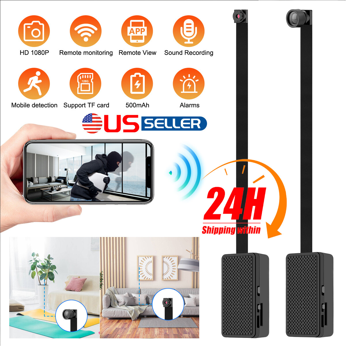 Pro Camera With Micro Home Security Cam Night Vision HD Motion Cam Smart Cam