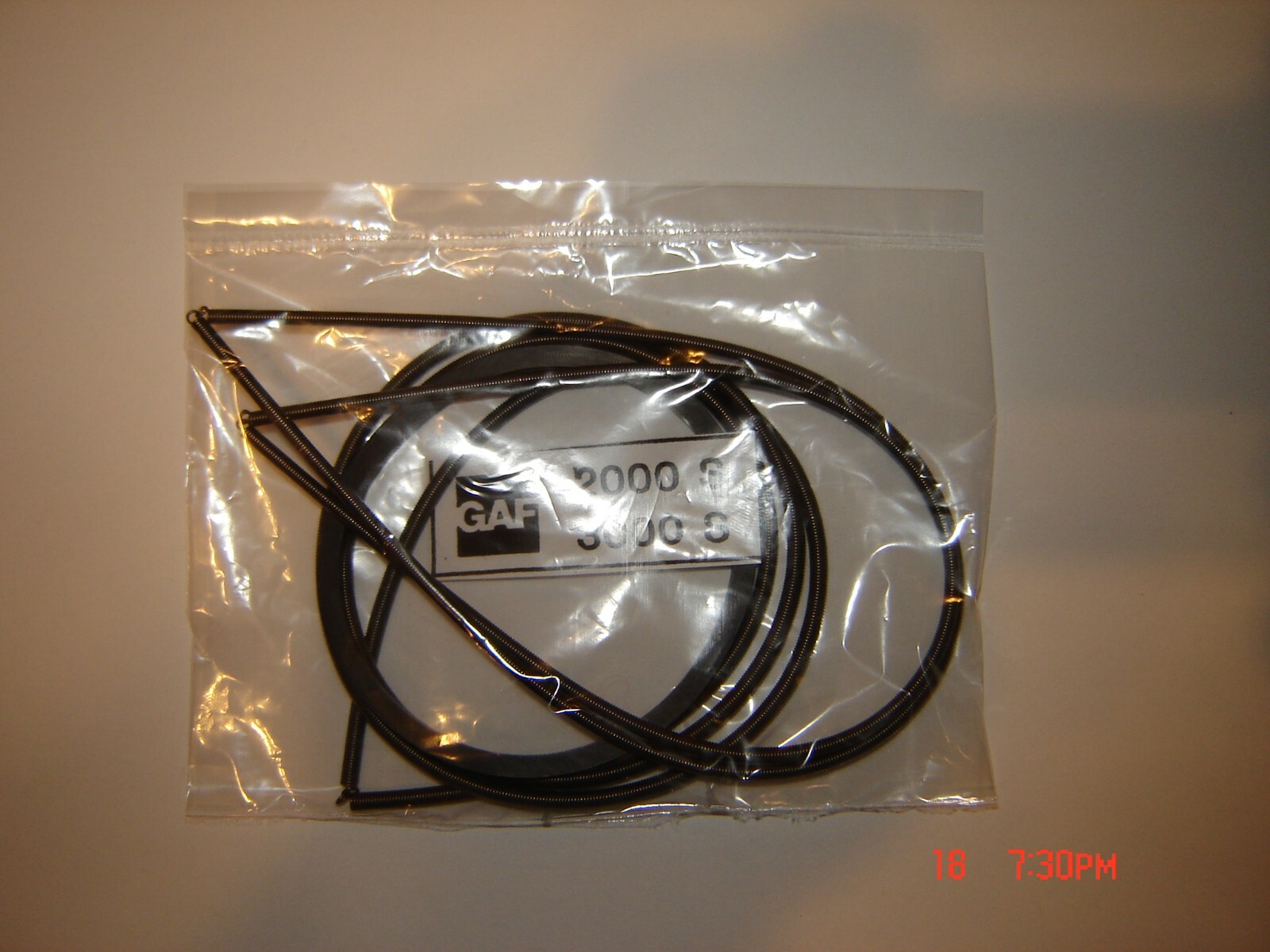 ANSCO GAF 2000 S ,2000S  Projector Belt's, 4 Belt Set,With Install Instruction's