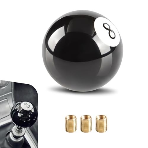 Car Gear Stick Handle, 2.16" Billiard Ball 8-Shaped Manual Shift Knob with