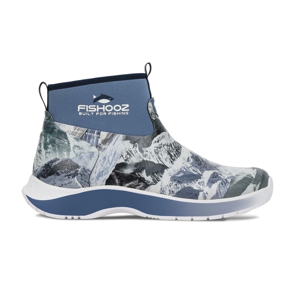 Fishooz DryRun Ankle Splotch Blue Waterproof Fishing Boots: NEW, Free Shipping