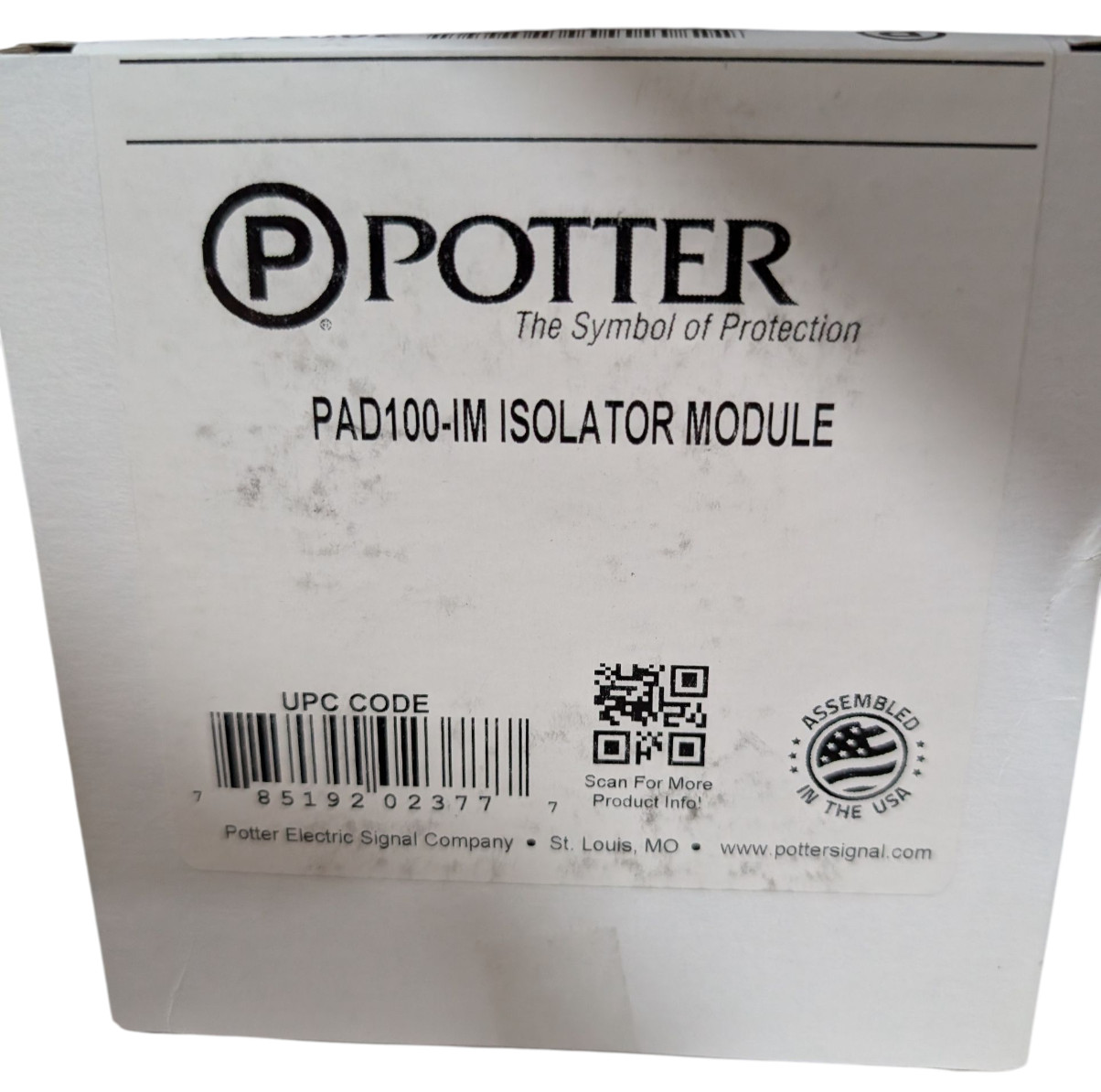 Potter PAD100-IM Isolator Module, 3992708