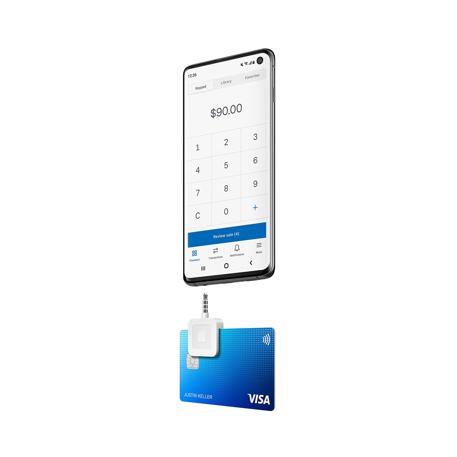 Mobile Debit Credit Card Reader Square Swipe Payment for Smartphone