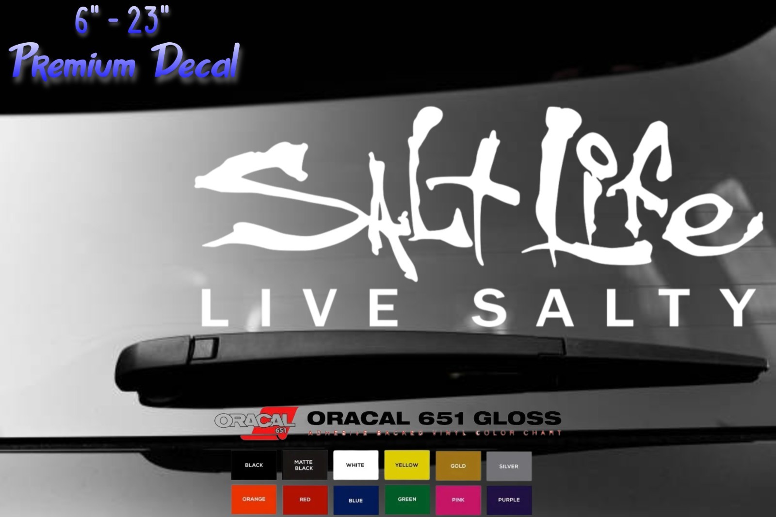 Salt Life Signature v2 Vinyl Decal Sticker - Die Cut watersports boating surfing