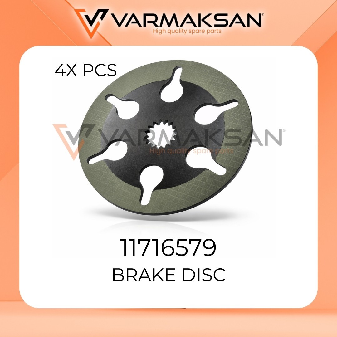 PACK OF 4 NEW VOLVO 11716579 BRAKE DISC VOE11716579 - 4x PCS