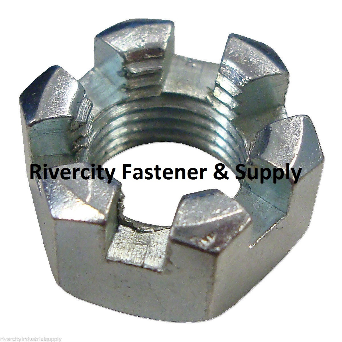 (5) 7/16-20 Slotted Hex Castle Nut 7/16 x 20 Fine Thread 7/16x20 Nuts 7/16"