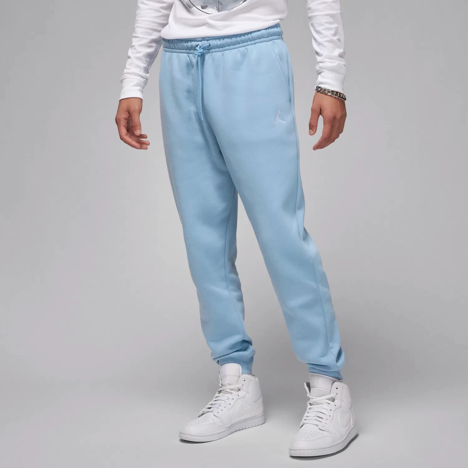 Jordan Essentials Fleece Sweatpants Blue White Pants Size XL FJ7779 436 New