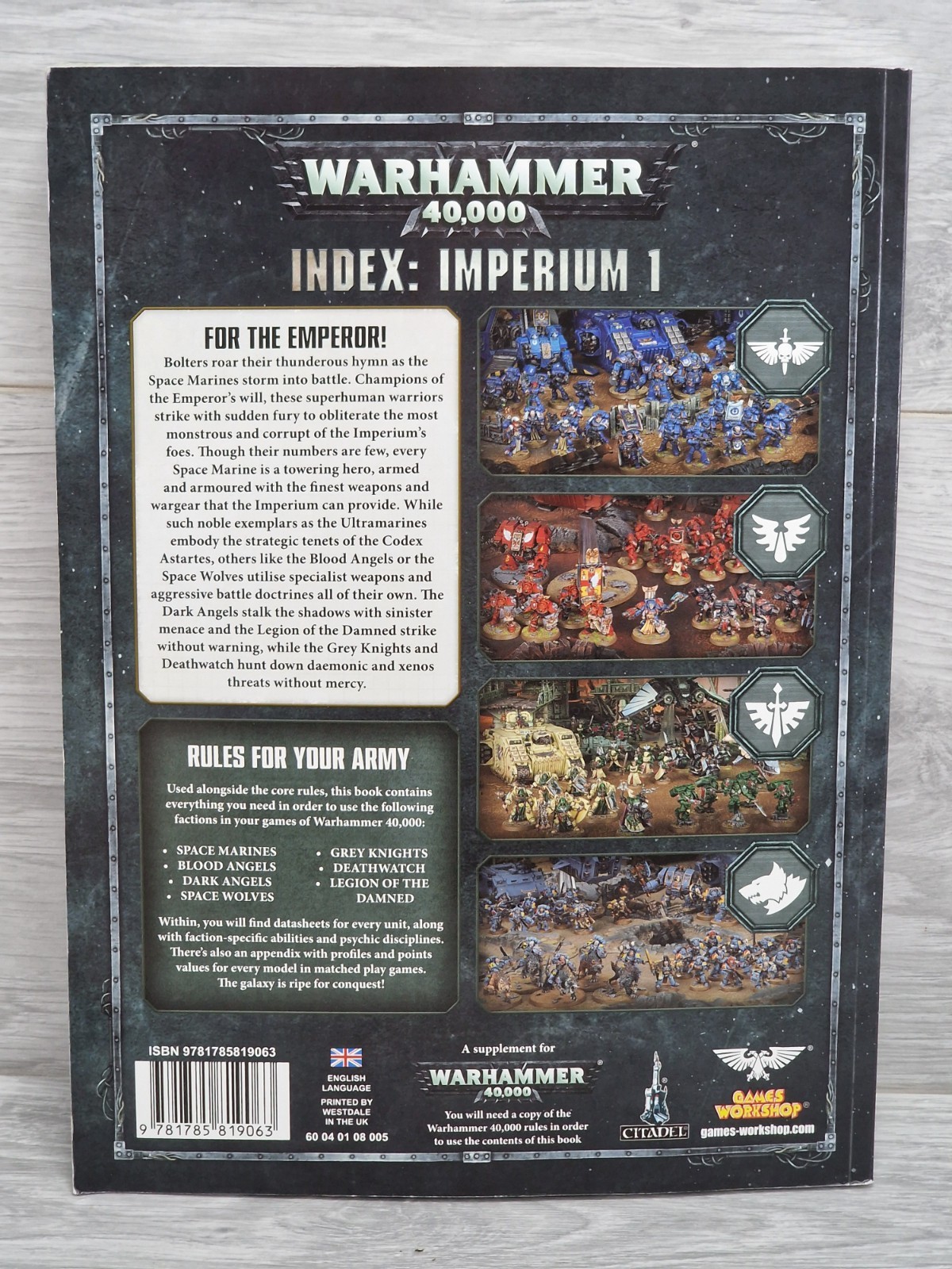 Warhammer 40000 Index Imperium 1 - 8th Edition - 2017 - Good condition
