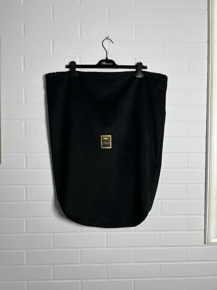 Zilli Drawstring BIG Dust Duster Bag Fabric Black 56cm x 70cm DEFECT
